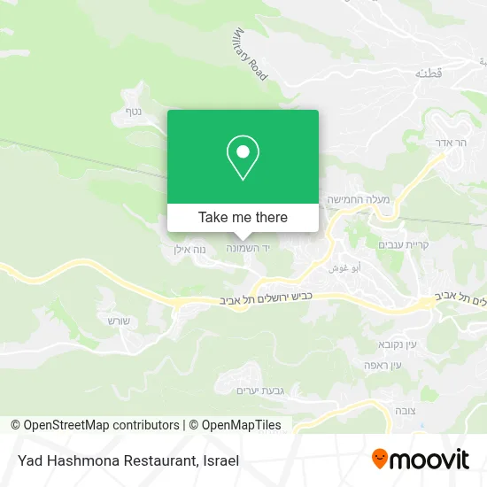 Yad Hashmona Restaurant map