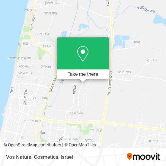 Vos Natural Cosmetics map