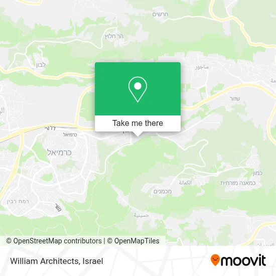 William Architects map