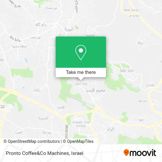 Pronto Coffee&Co Machines map