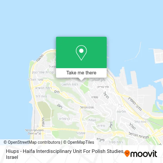 Hiups - Haifa Interdisciplinary Unit For Polish Studies map