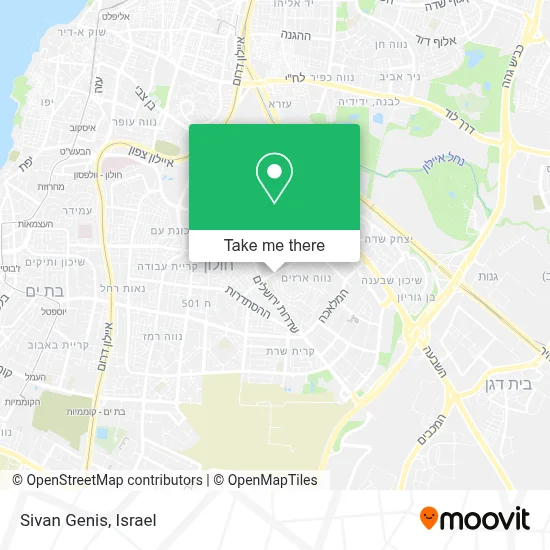 Sivan Genis map