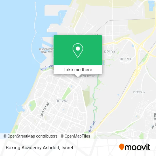 Boxing Academy Ashdod map