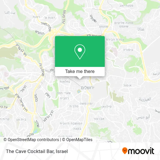 The Cave Cocktail Bar map