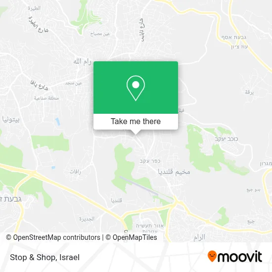 Stop & Shop map