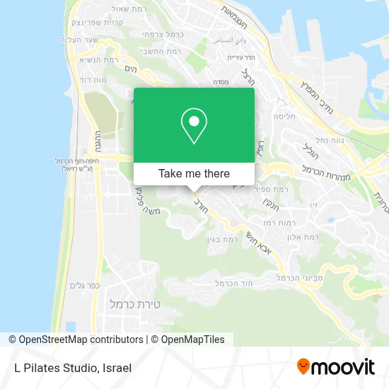 L Pilates Studio map