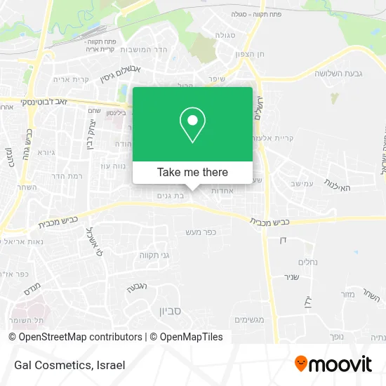 Gal Cosmetics map