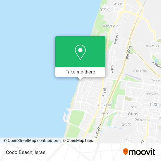 Coco Beach map