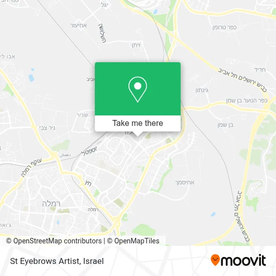 St Eyebrows Artist map
