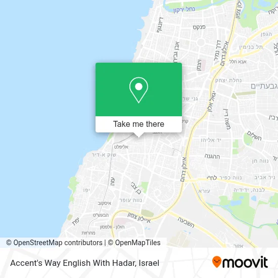 Accent's Way English With Hadar map