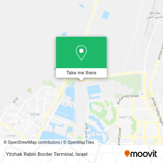 Yitzhak Rabin Border Terminal map