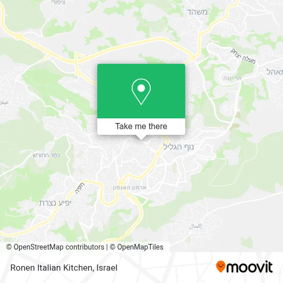 Ronen Italian Kitchen map