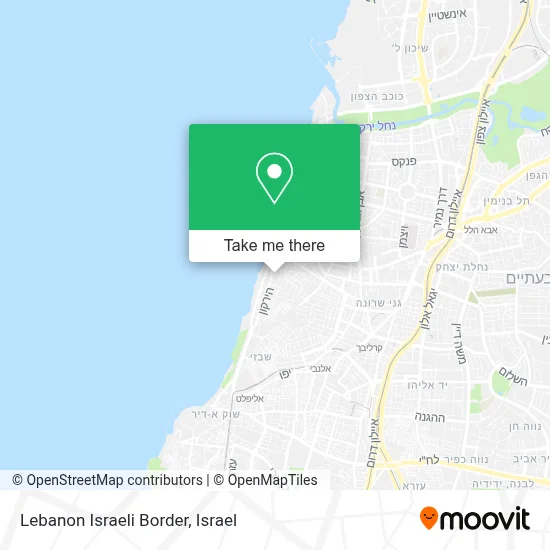 Lebanon Israeli Border map