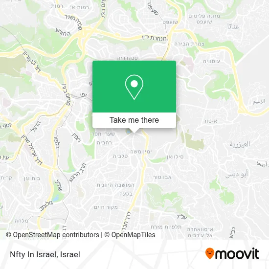 Nfty In Israel map
