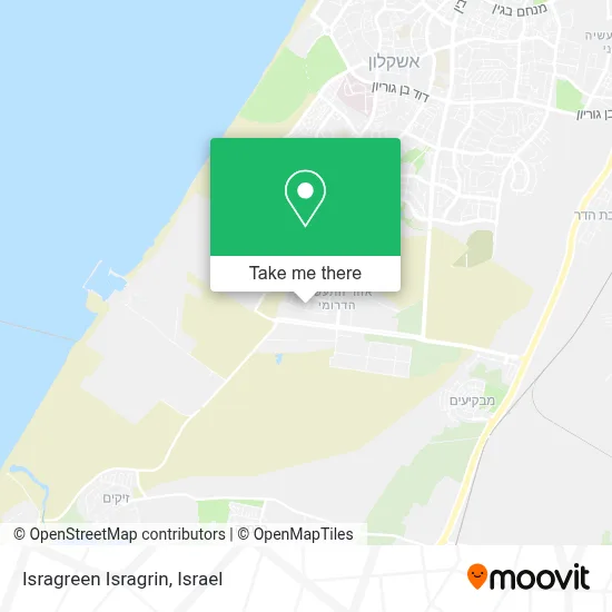Isragreen Isragrin map