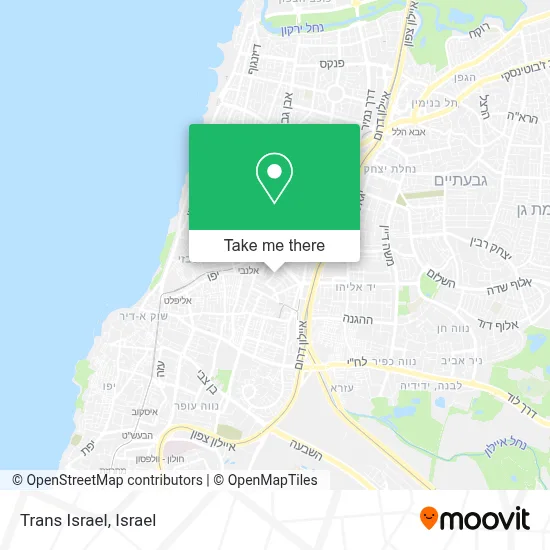 Trans Israel map