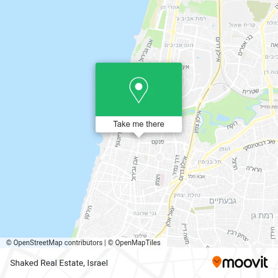 Shaked Real Estate map