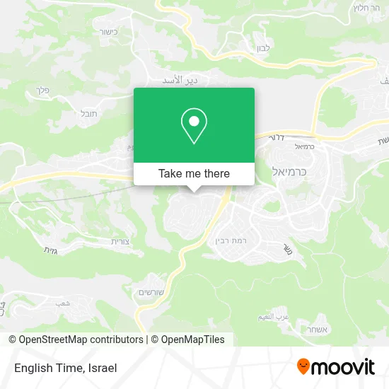 English Time map