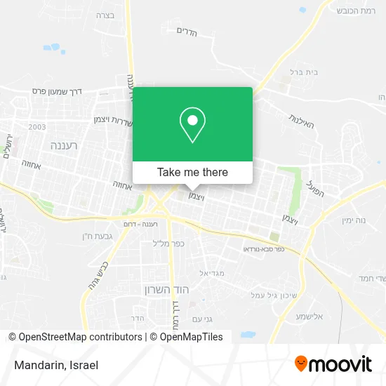 Mandarin map