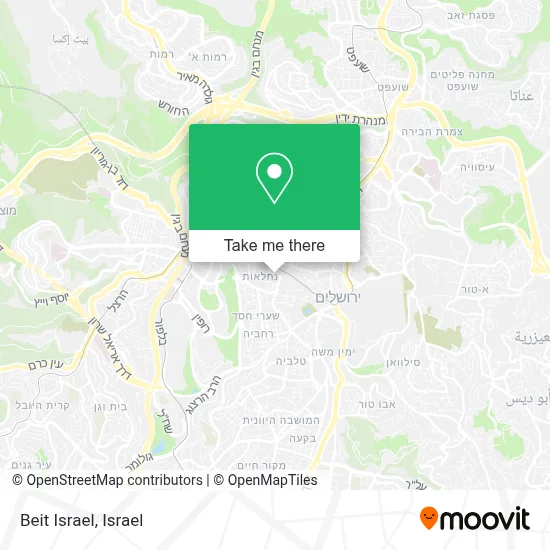Beit Israel map