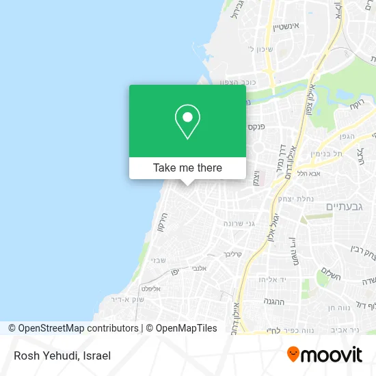 Rosh Yehudi map