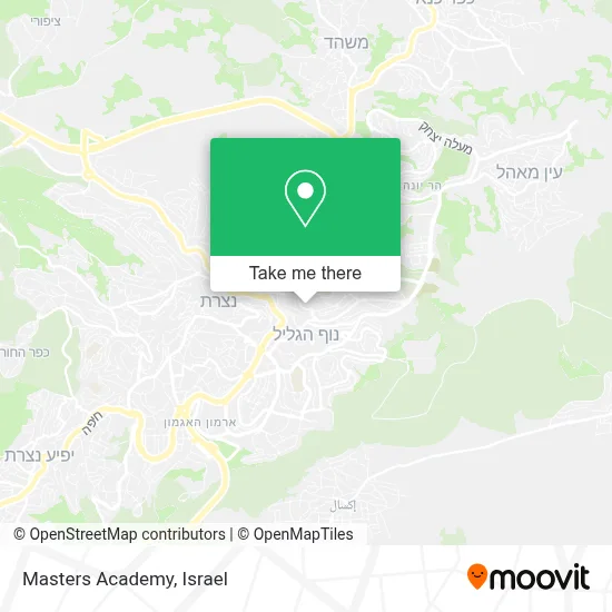 Masters Academy map