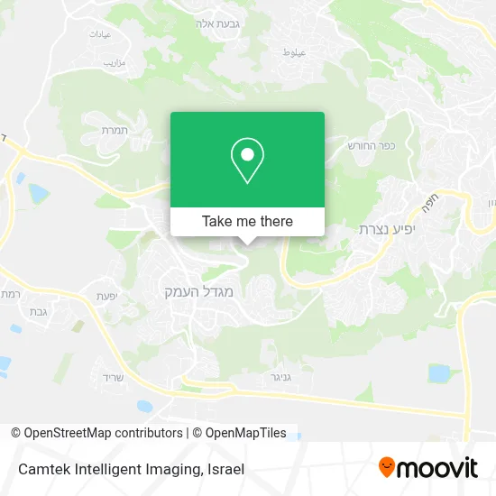 Camtek Intelligent Imaging map