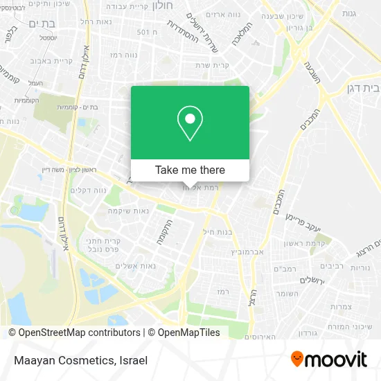 Maayan Cosmetics map
