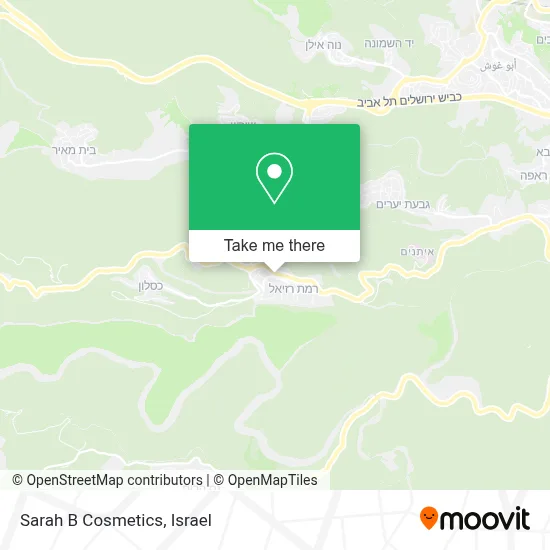 Sarah B Cosmetics map