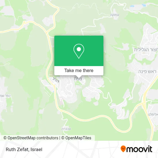 Ruth Zefat map