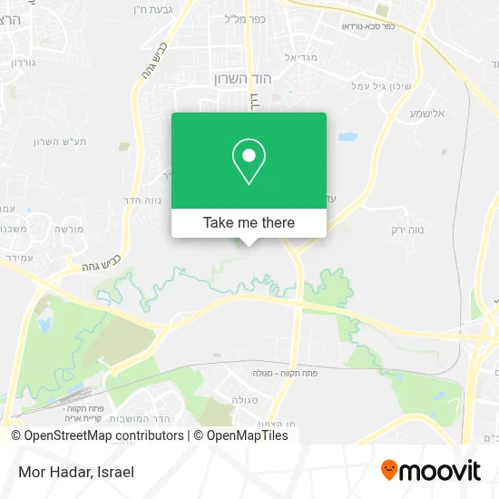 Mor Hadar map
