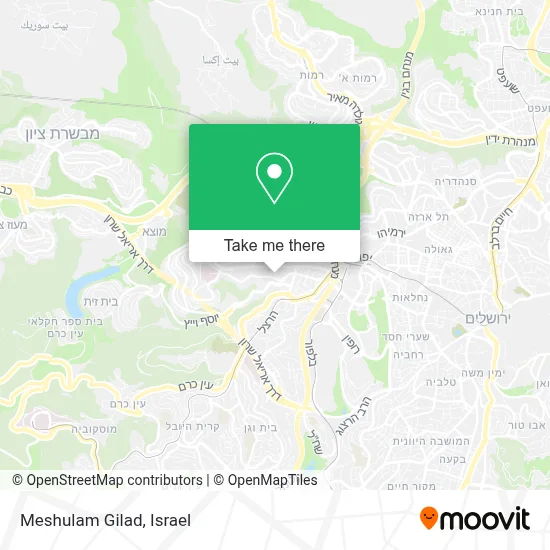 Meshulam Gilad map