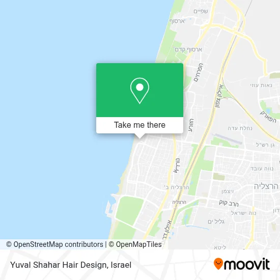 Yuval Shahar Hair Design map