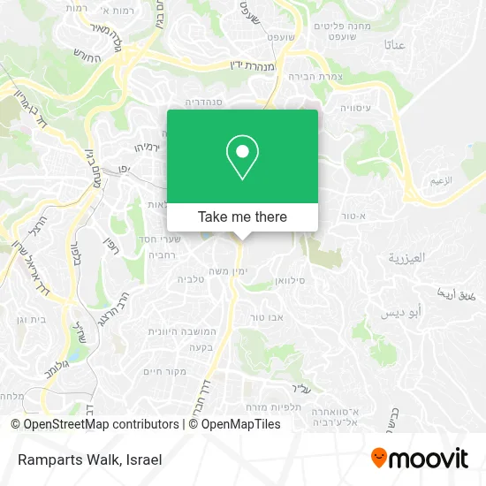 Ramparts Walk map