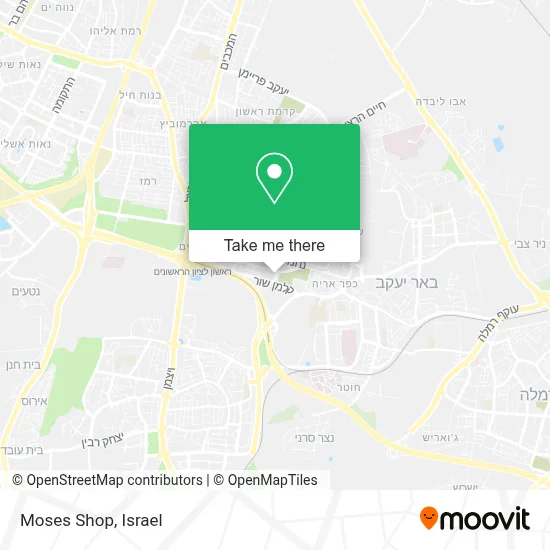 Moses Shop map