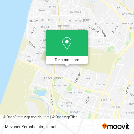 Mevaser Yerushalaim map