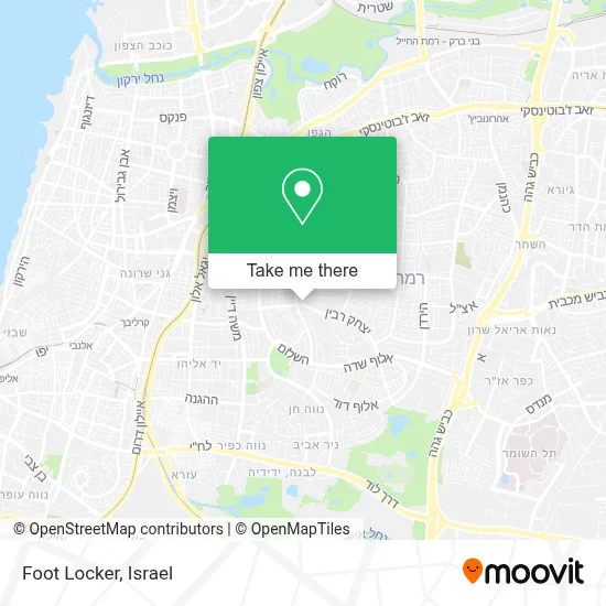 Foot Locker map
