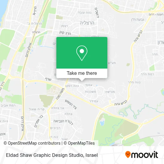 Eldad Shaw Graphic Design Studio map