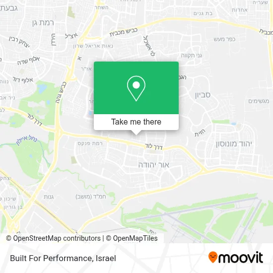 Built For Performance map
