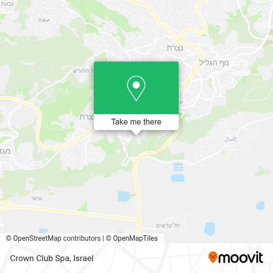 Crown Club Spa map