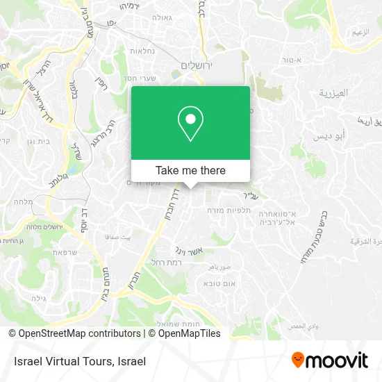 Israel Virtual Tours map