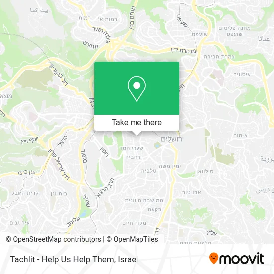 Tachlit - Help Us Help Them map