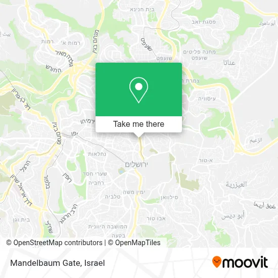 Mandelbaum Gate map