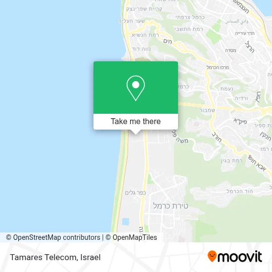 Tamares Telecom map
