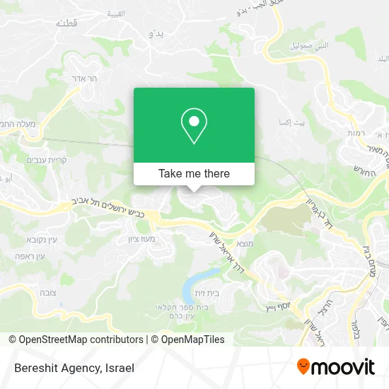 Bereshit Agency map