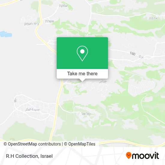 R.H Collection map