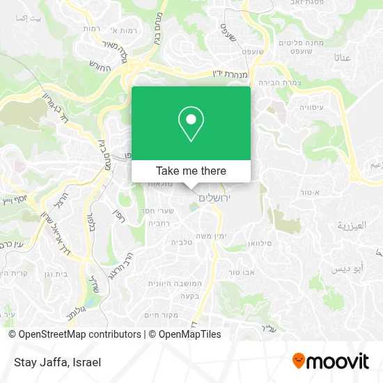Stay Jaffa map