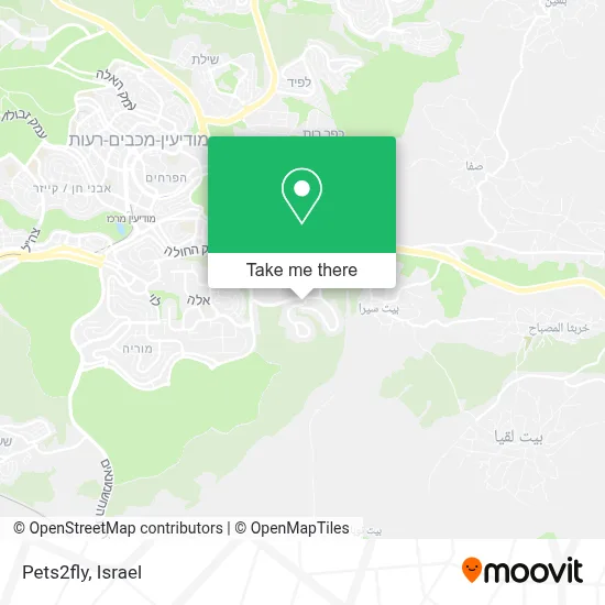 Pets2fly map