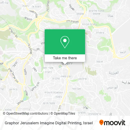 Graphor Jerusalem Imagine Digital Printing map