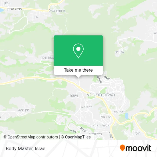 Body Master map
